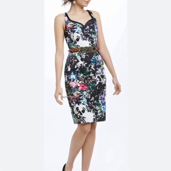 Anthropologie Dresses & Skirts - Anthropologie LeifNotes Chroma Shadow Floral Pencil Dress Sz 8